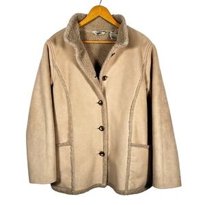L.L.BEAN Vintage Penny Lane Sherpa Fleece Jacket